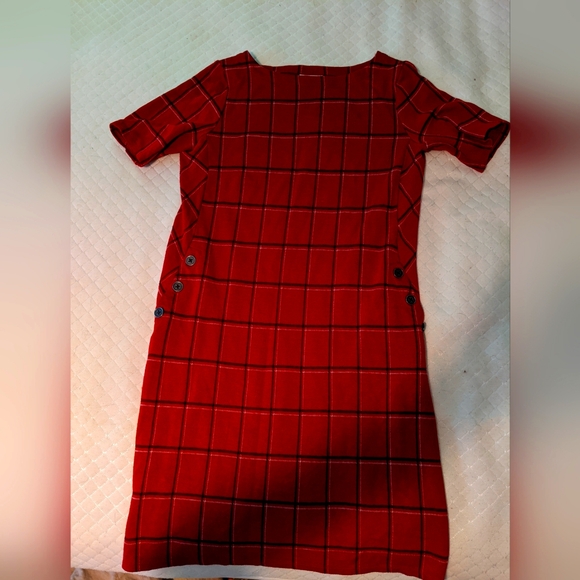 J. Jill Dresses & Skirts - J. JILL XS Red Windowpane Plaid Dress